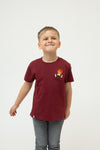 T-Shirt "Pumuckl lacht" - dunkelrot (Kinder)