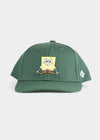 Cap "SpongeBob chills" - dark green (half-curved)