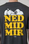 T-Shirt "Peanuts: Ned mid mir" - dunkelgrau